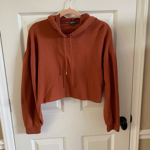 Orange wild Fable Cropped Hoodie